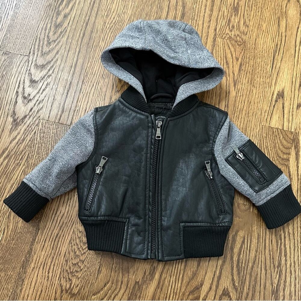 Urban Republic faux leather jacket, size 3-6 months